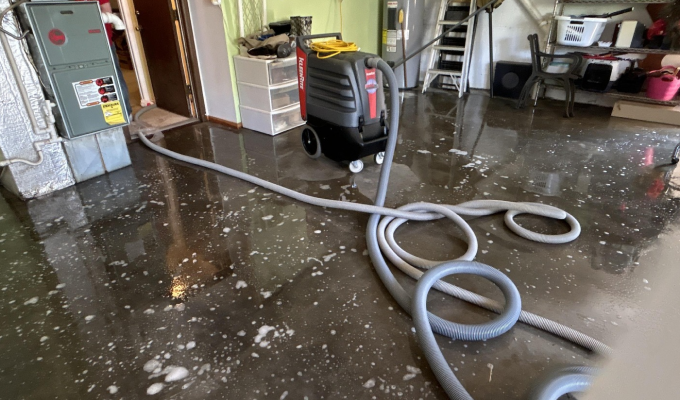 Garbage disposal repair service in kitchen